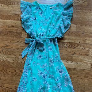 Spring mint midi dress, perfect for summer wedding season! - Sz 6